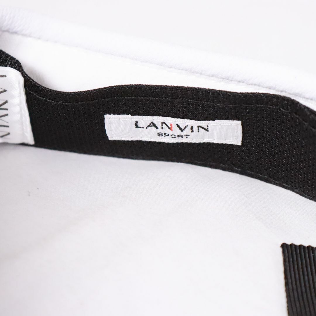 LANVIN(ランバン)の未使用 ランバン サンバイザー　レディース　白　FREE LANVIN レディースの帽子(その他)の商品写真