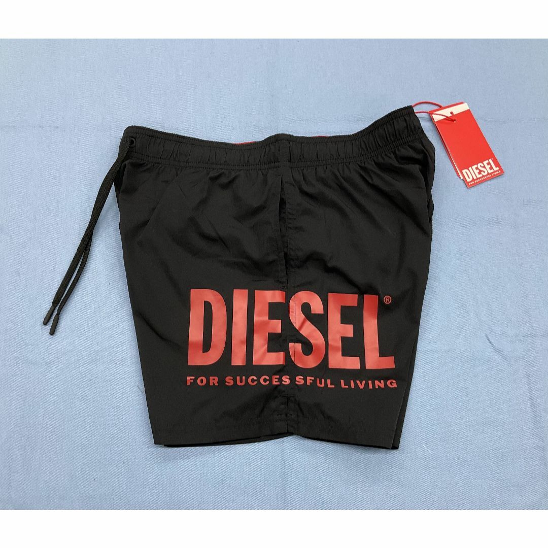 DIESEL(ディーゼル)のディーゼル　ビーチウェア 22A23　ブラック　S　新品　ロゴ　A09682 メンズの水着/浴衣(水着)の商品写真