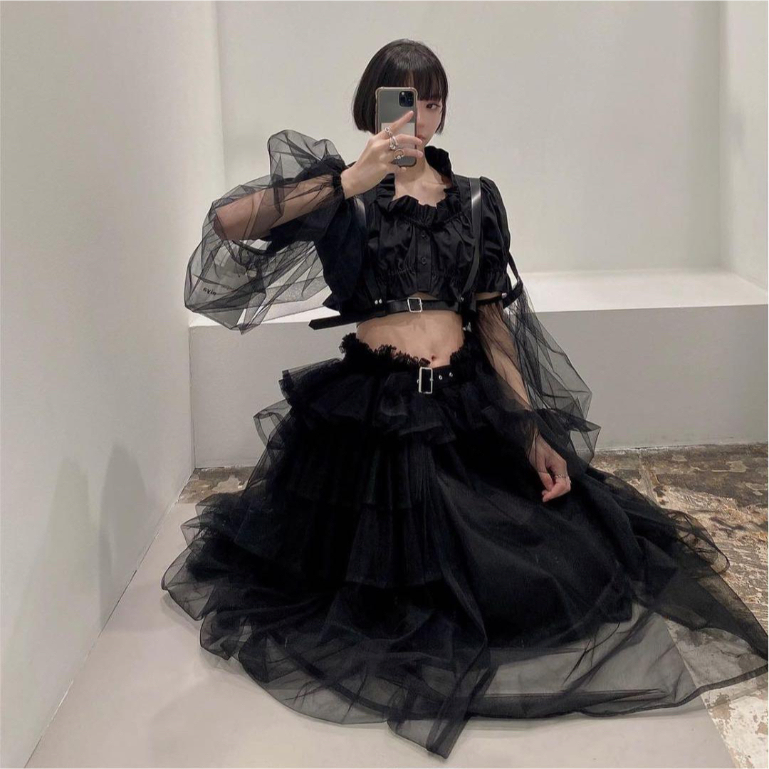 noir kei ninomiya - Noir Kei Ninomiya ラッフルトリム クロップド