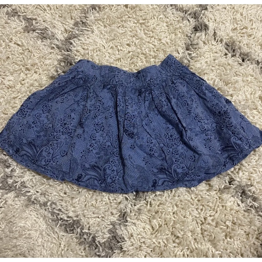 H&M(エイチアンドエム)の美品 ペイズリー柄 スカート 100 キッズ/ベビー/マタニティのキッズ服女の子用(90cm~)(スカート)の商品写真