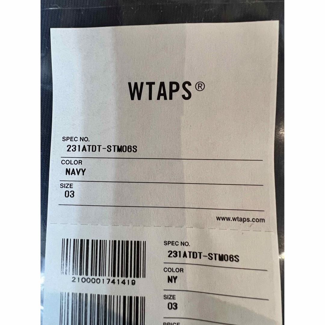 WTAPS 23SS SPOT COLLEGE SS Tシャツ ネイビー L