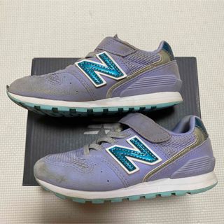 ニューバランス(New Balance)のニューバランス　キッズ　スニーカー　YV996  紫　パープル　17.5cm 靴(スニーカー)