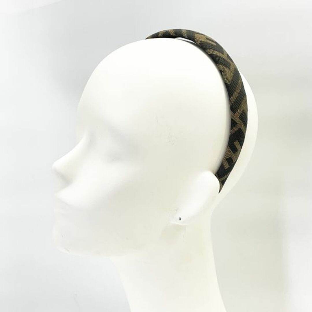 FENDI - FENDI ズッカ FF柄 カチューシャ ヘアアクセサリー キャンバス