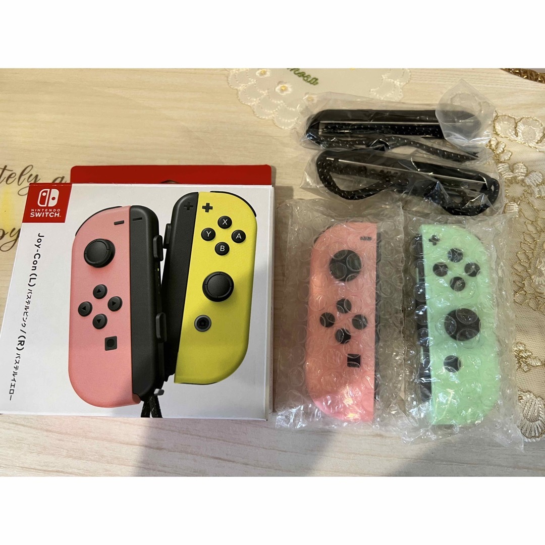 パステル任天堂Switch  ジョイコン  パステルピンク  パステルグリーン