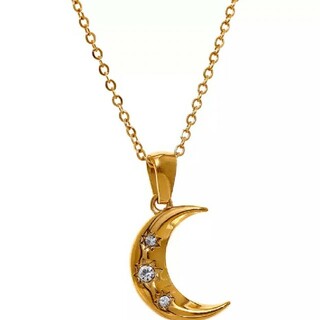 トゥデイフル(TODAYFUL)の【moon charm gold necklace】#06 18k(ネックレス)