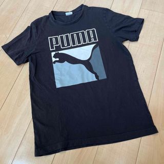 プーマ(PUMA)の男の子　プーマ  半袖Tシャツ　ブラック　Ｌサイズ(Tシャツ/カットソー(半袖/袖なし))