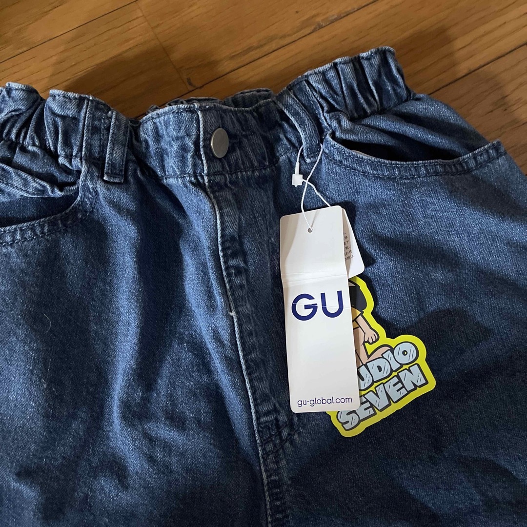 GUスタジオセブン　kidsデニムハーフパンツ キッズ/ベビー/マタニティのキッズ服男の子用(90cm~)(パンツ/スパッツ)の商品写真