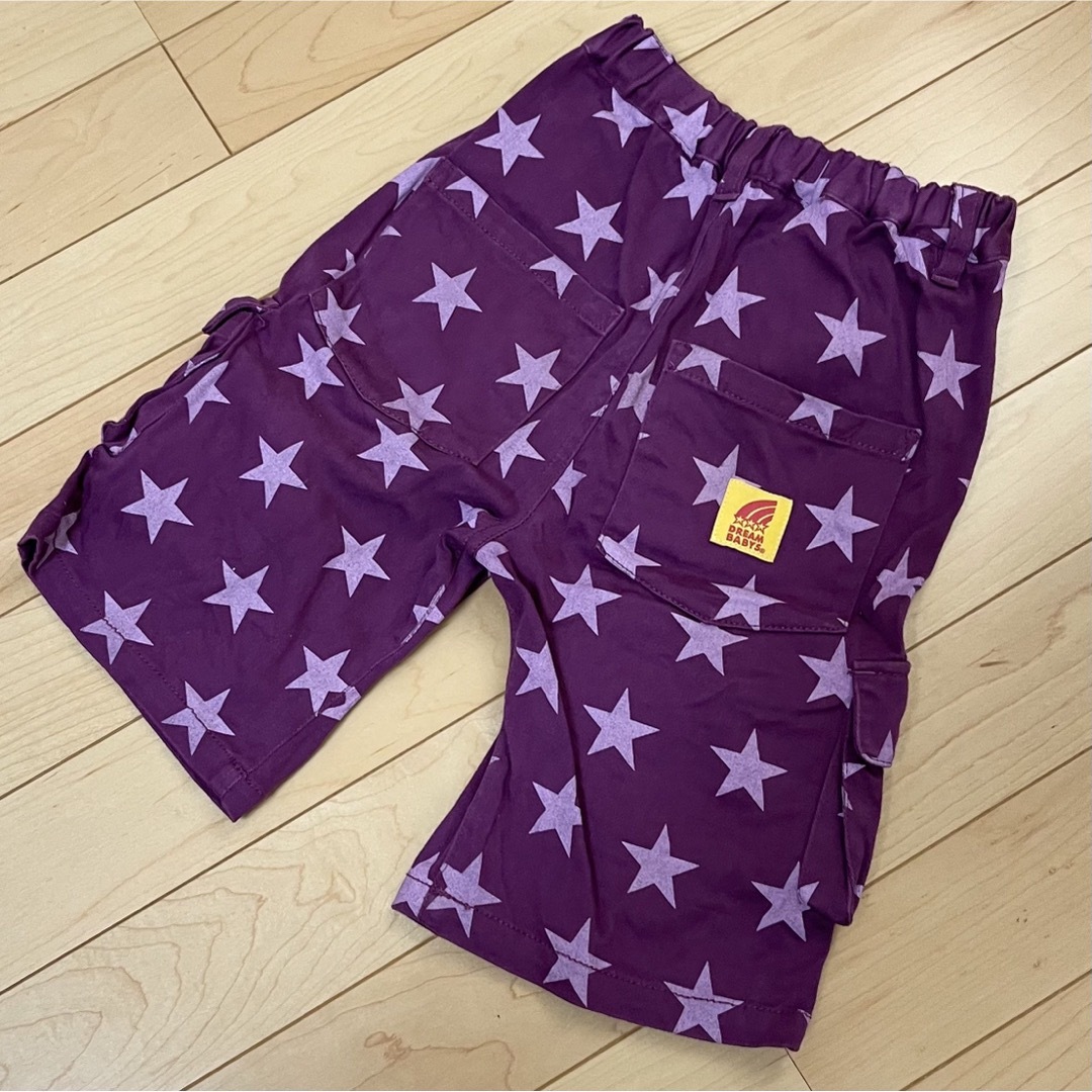 DREAMBABYS(ドリームベイビーズ)のDREAM BABYS キッズ120ハーフパンツ  紫 キッズ/ベビー/マタニティのキッズ服男の子用(90cm~)(パンツ/スパッツ)の商品写真