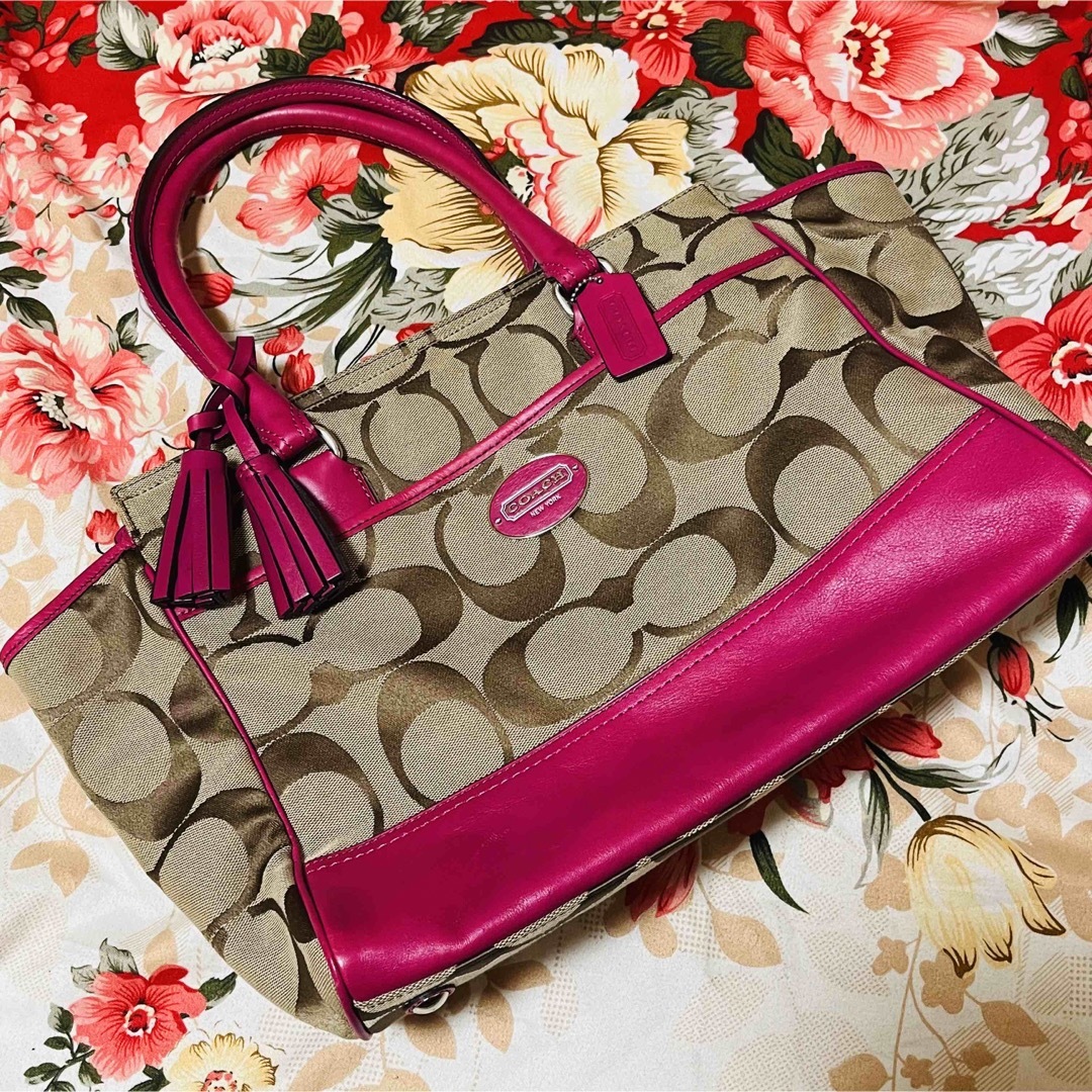 COACH - ☆COACH☆コーチ☆シグネチャー☆キャリーオール☆トート