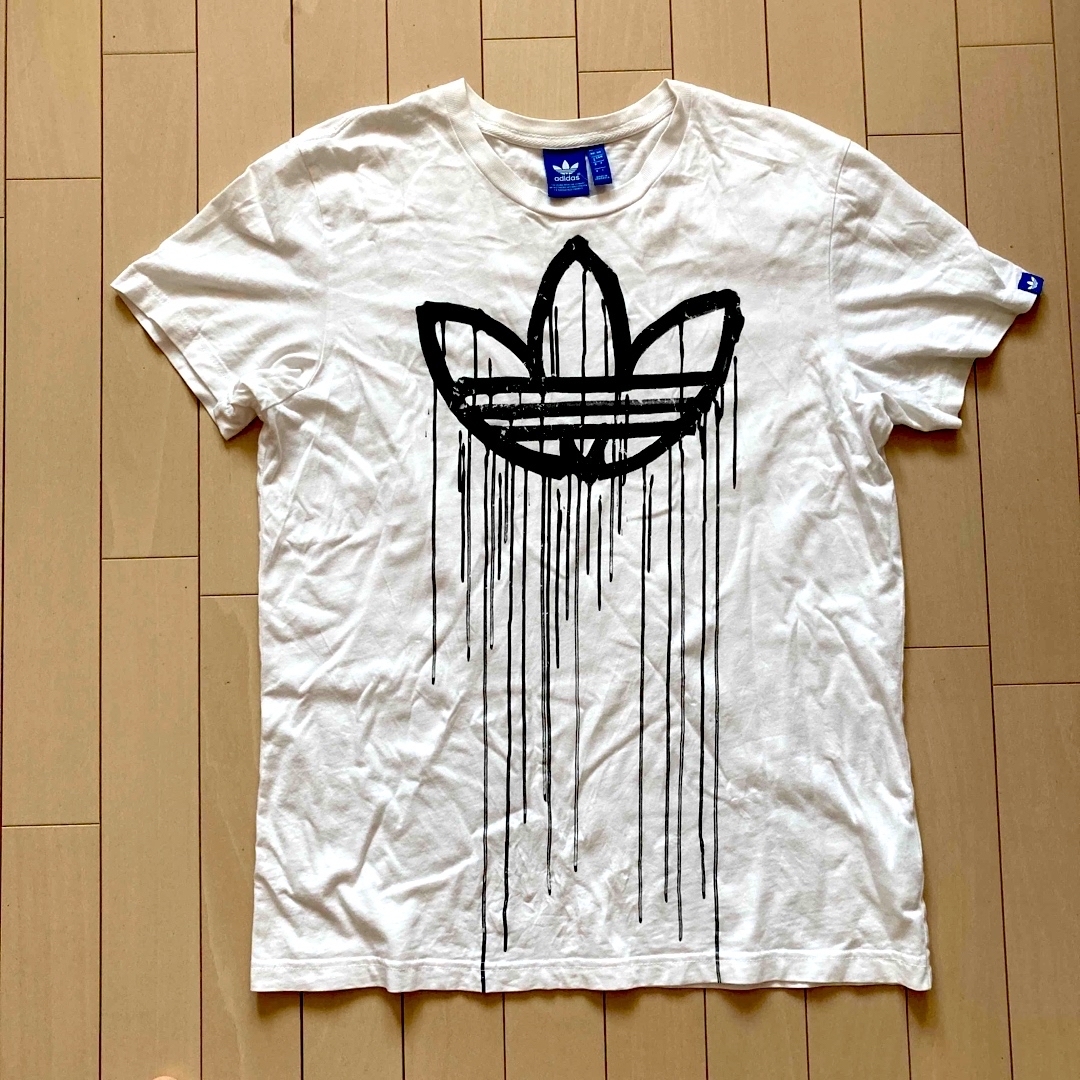 adidas パネルプリント 希少 ボタニカル トレフォイルロゴ Tシャツ