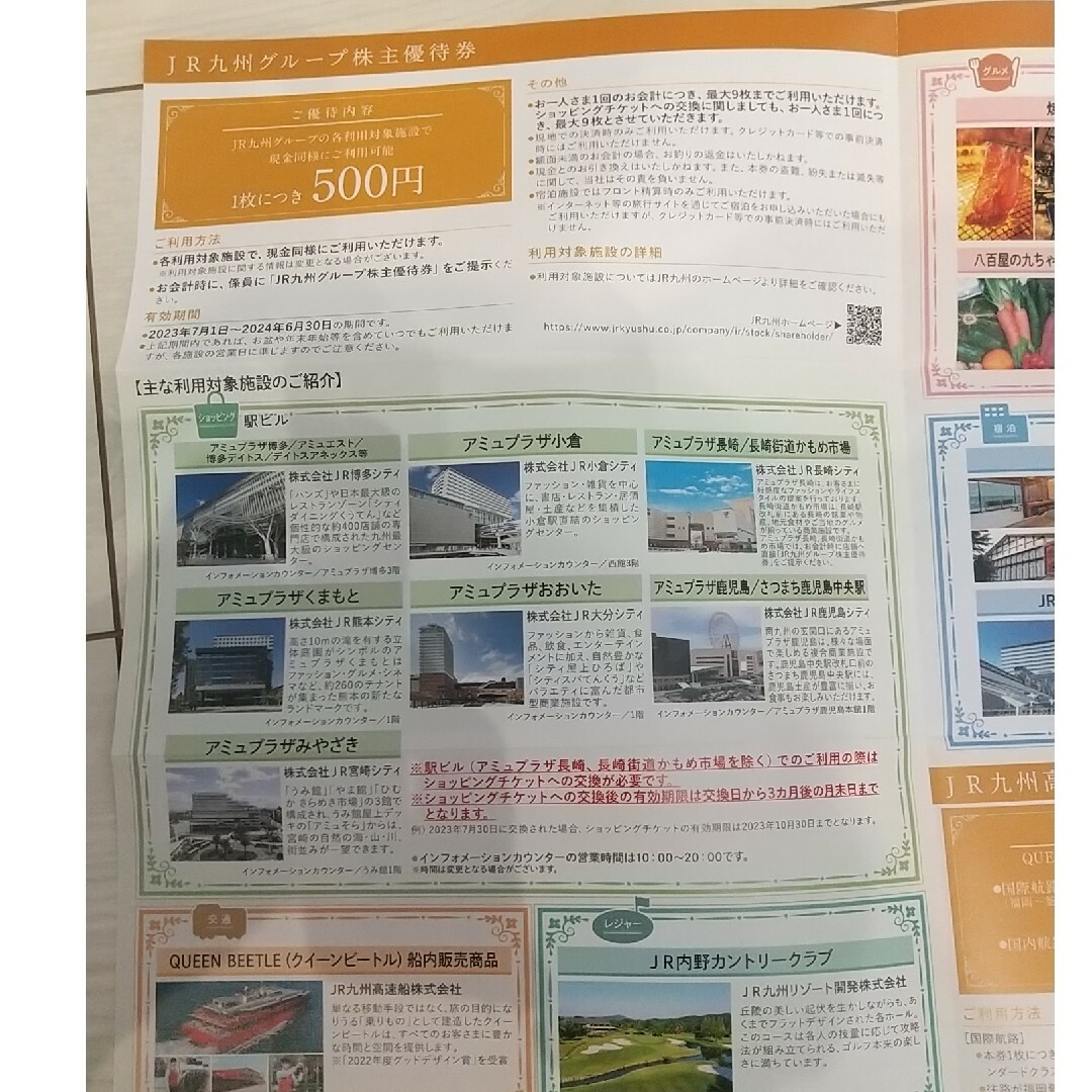 九州旅客鉄道株主優待2023年7月1日から