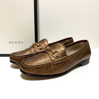 グッチ(Gucci)の☆良品 グッチ 1953 シボ革 ホースビット ローファー シューズ イタリア製(ハイヒール/パンプス)