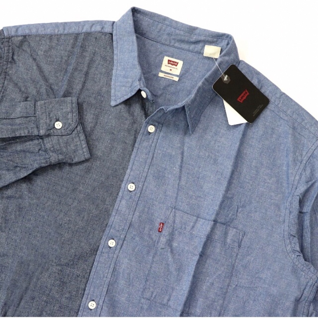 Levi's(リーバイス)の【Levi's／リーバイス】バイカラー長袖シャツ・メンズXXL（US表記 XL） メンズのトップス(シャツ)の商品写真