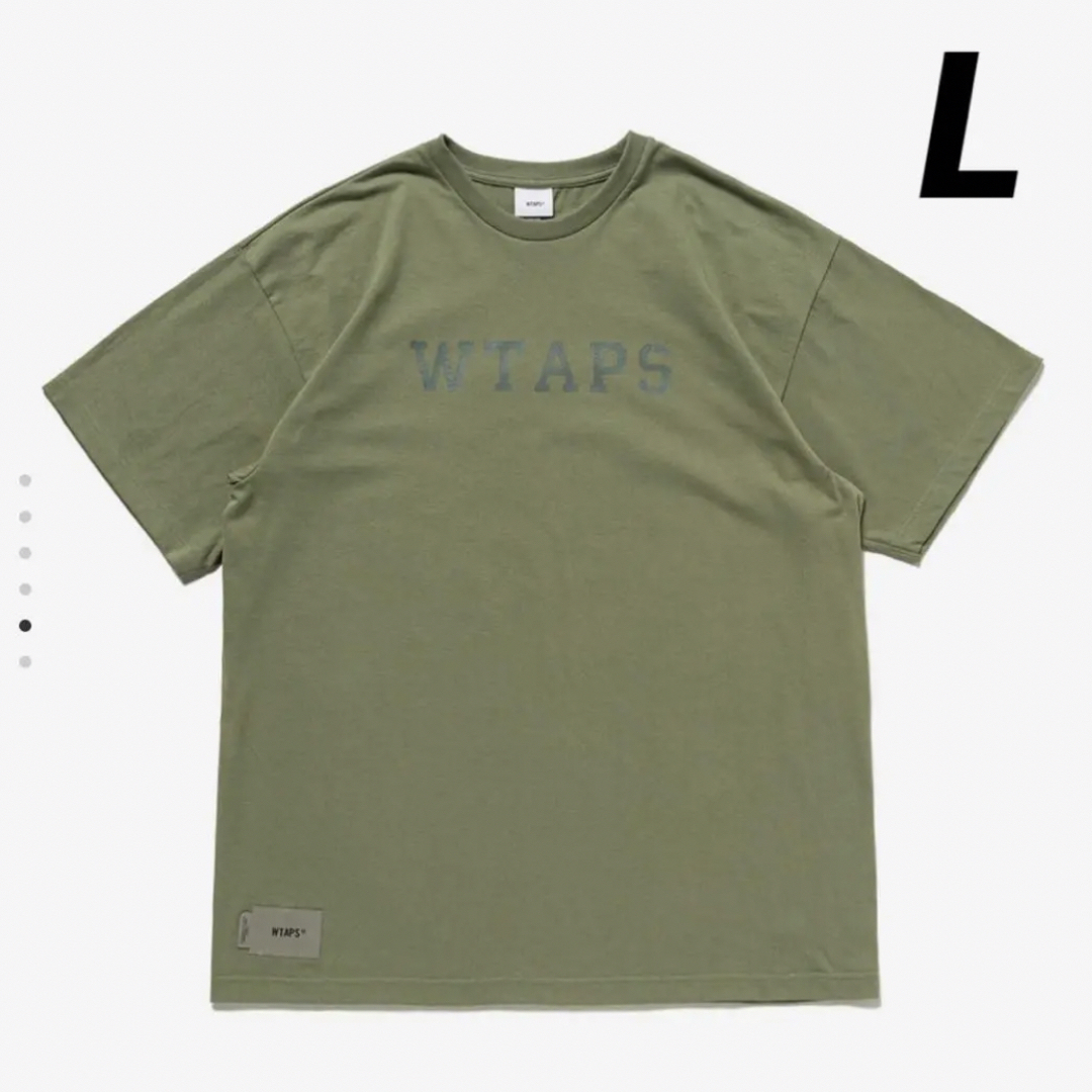 WTAPS  ダブルタップス カレッジ ロゴ Tシャツ L オリーブ