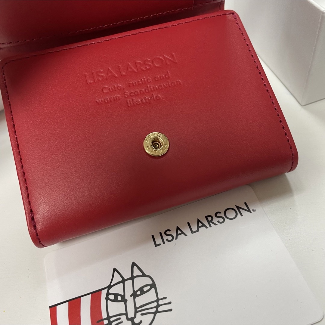 Lisa Larson(リサラーソン)の最終値下げ！LISA LARSON 財布　赤 レディースのファッション小物(財布)の商品写真