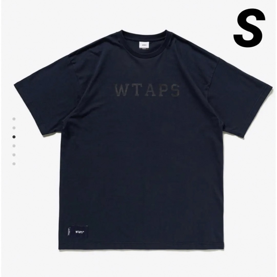 WTAPS  ダブルタップス カレッジ ロゴ Tシャツ S ネイビー