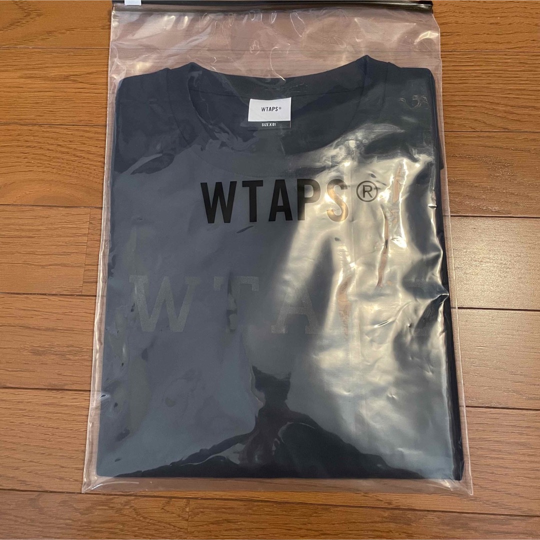 WTAPS  ダブルタップス カレッジ ロゴ Tシャツ S ネイビー