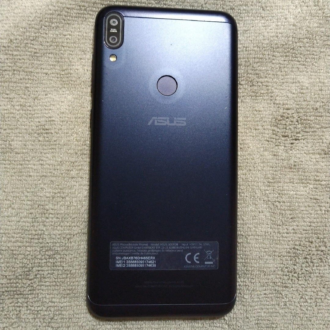 ASUS(エイスース)のジャンク ZenFone Max Pro（M1）32GB SIMフリー 電池無 スマホ/家電/カメラのスマートフォン/携帯電話(スマートフォン本体)の商品写真