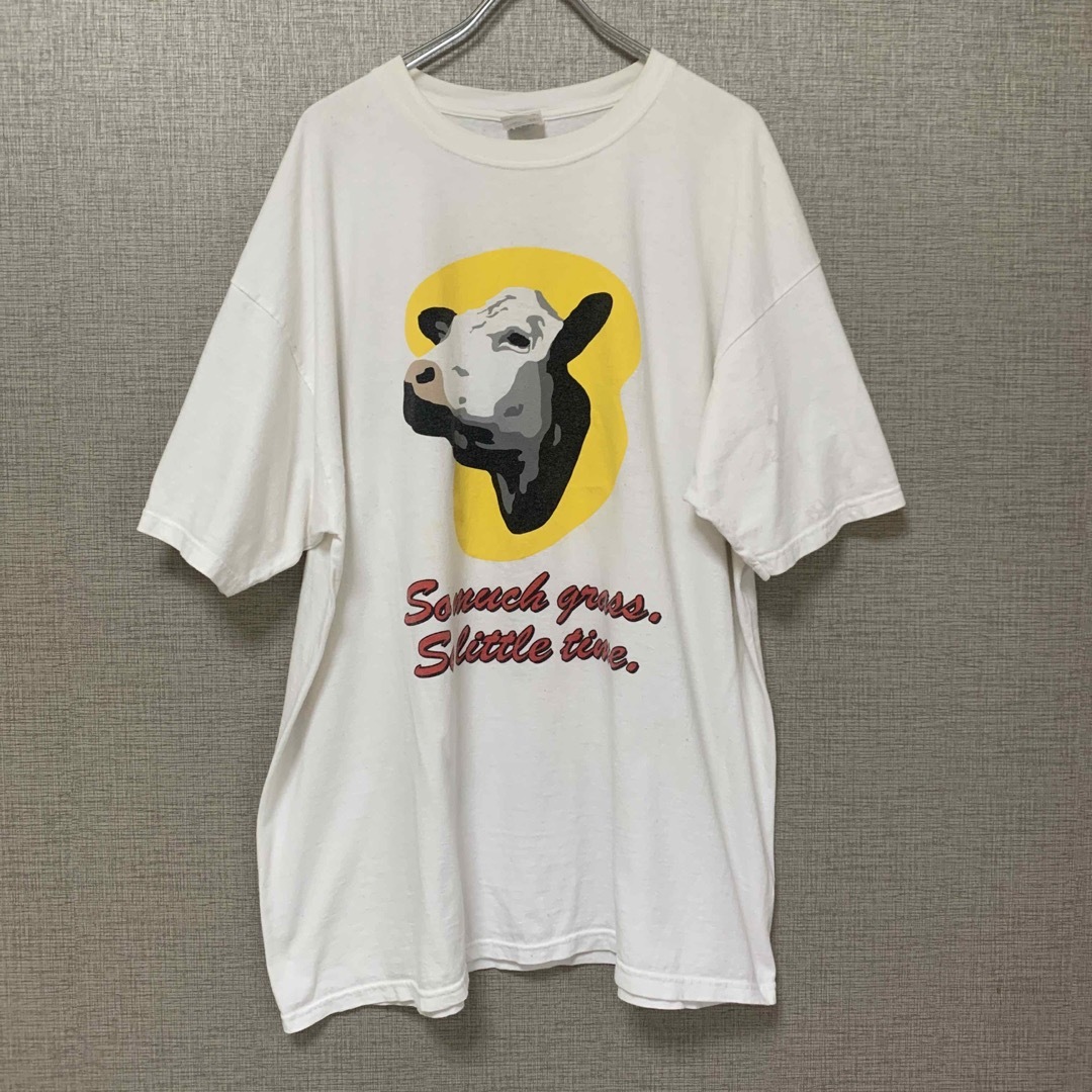 Anvil(アンビル)のanvil 90s 00s ビンテージ　アメリカ古着　動物　アニマル　牛　tee メンズのトップス(Tシャツ/カットソー(半袖/袖なし))の商品写真