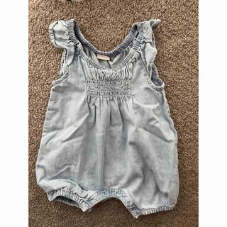 ベビーギャップ(babyGAP)のベビーギャップ　デニムロンパース60(ロンパース)