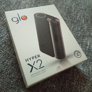 グロー(glo)の【glo hyper X2】グロー メタルブラック スターターキット(タバコグッズ)