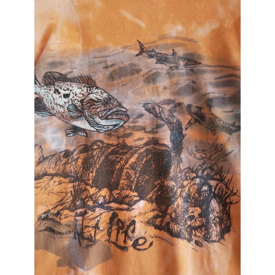 【00s】Salt Life 米国輸入 デカロゴ タイダイ Ｔシャツ　3281 メンズのトップス(Tシャツ/カットソー(半袖/袖なし))の商品写真