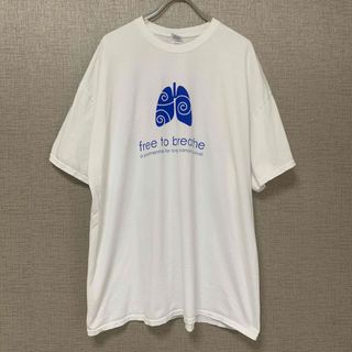 00s アメリカ古着　イベントtee 肺　アート　アメリカ輸入　オールド(Tシャツ/カットソー(半袖/袖なし))