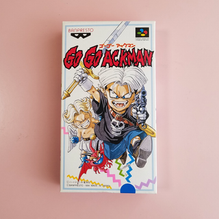 バンプレスト(BANPRESTO)のSFC GO GO ACKMAN（ゴーゴーアックマン）★ 当時物・中古品 ★(家庭用ゲームソフト)