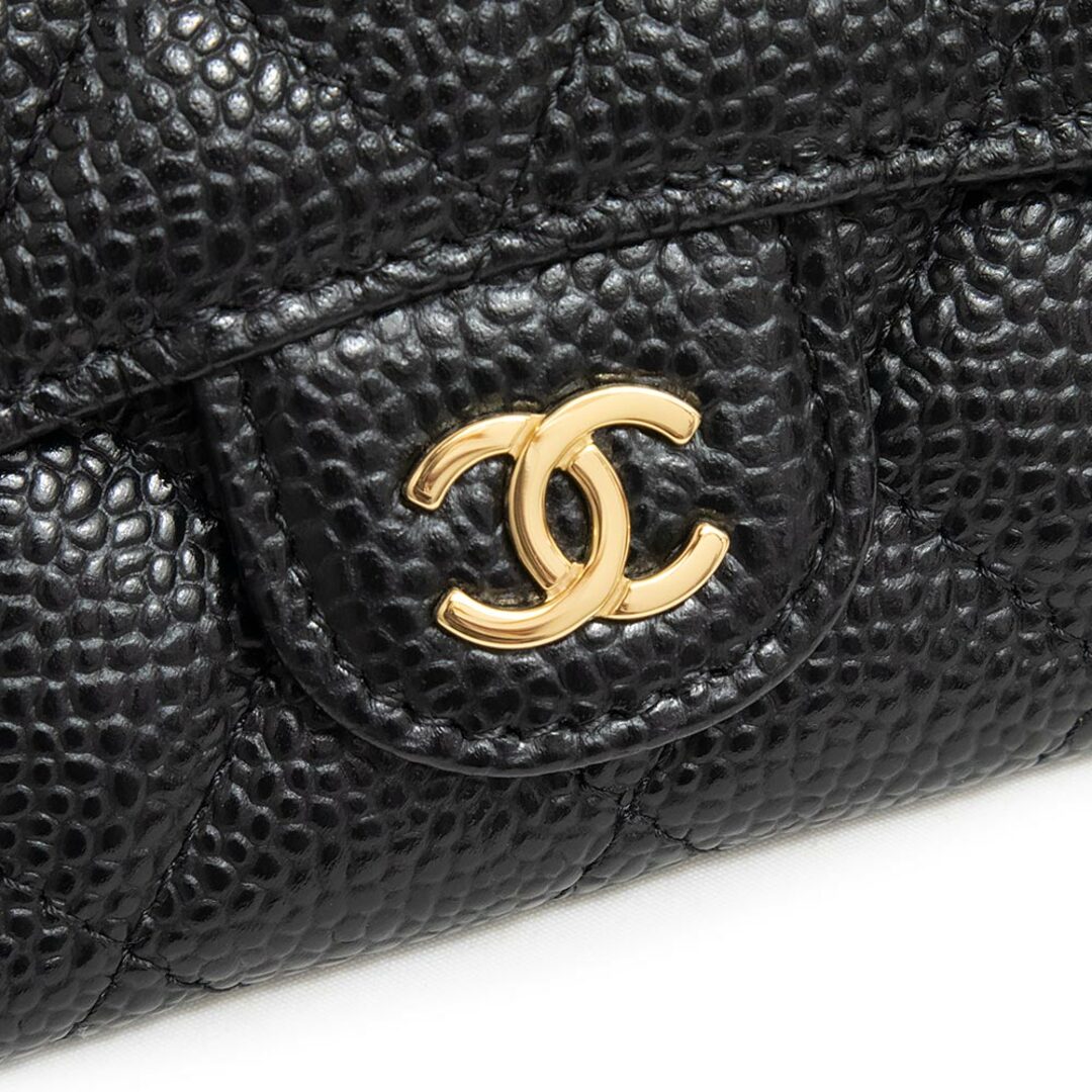 CHANEL シャネル　ココマーク　パスケース　定期入れ　キルティング　黒