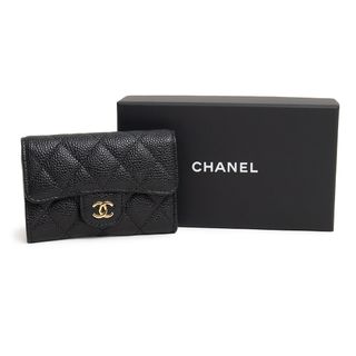 CHANEL シャネル クラッチバッグ カードケース コインケース ココマーク レザー 27番台（2018-2019年製） レッド シルバー金具 未使用品