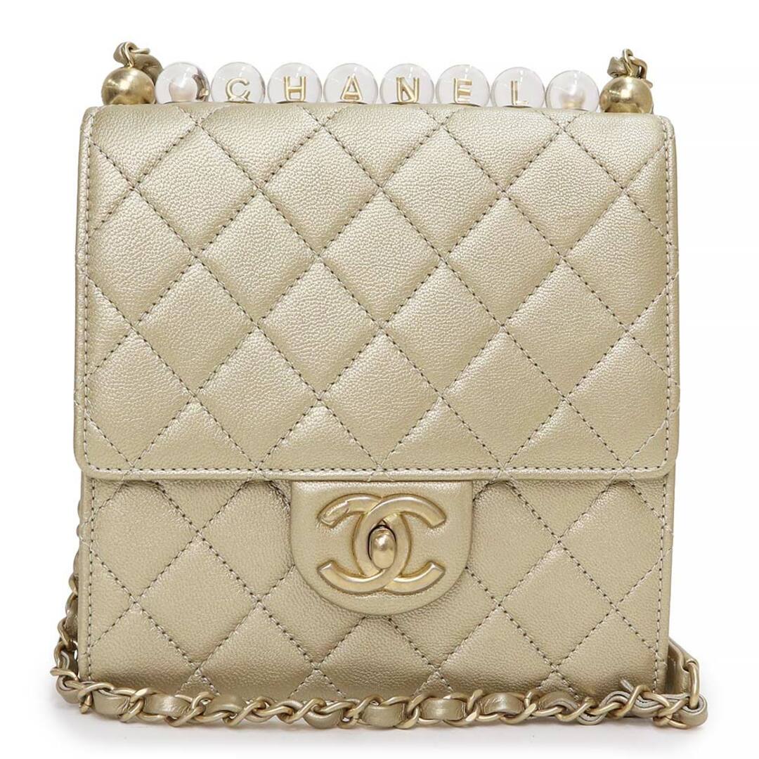 CHANEL - シャネル マトラッセ シックパール アクリルビーズ フラップ