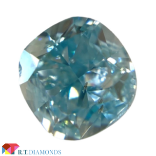 FANCY VIVID GREENISH BLUE 0.470ct X(その他)