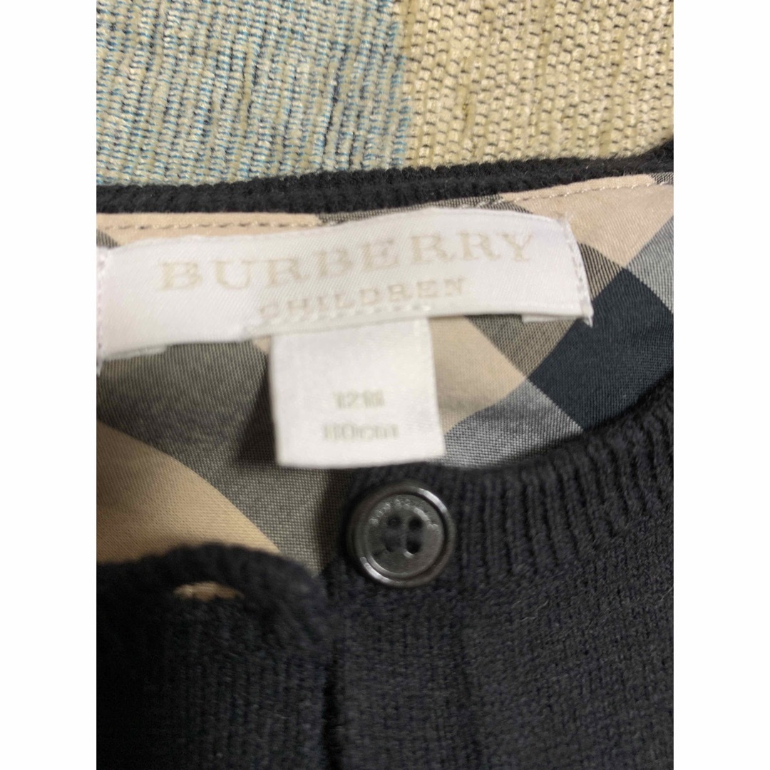 BURBERRY(バーバリー)のタルティーヌショコラのロンパース　70🌸バーバリーのカーディガン　12M キッズ/ベビー/マタニティのベビー服(~85cm)(カーディガン/ボレロ)の商品写真