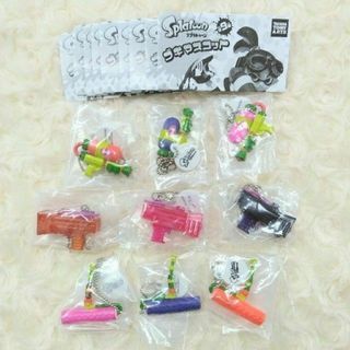 ニンテンドウ(任天堂)のSplatoon スプラトゥーン ブキマスコット 全9種　フルコンプ(キーホルダー)