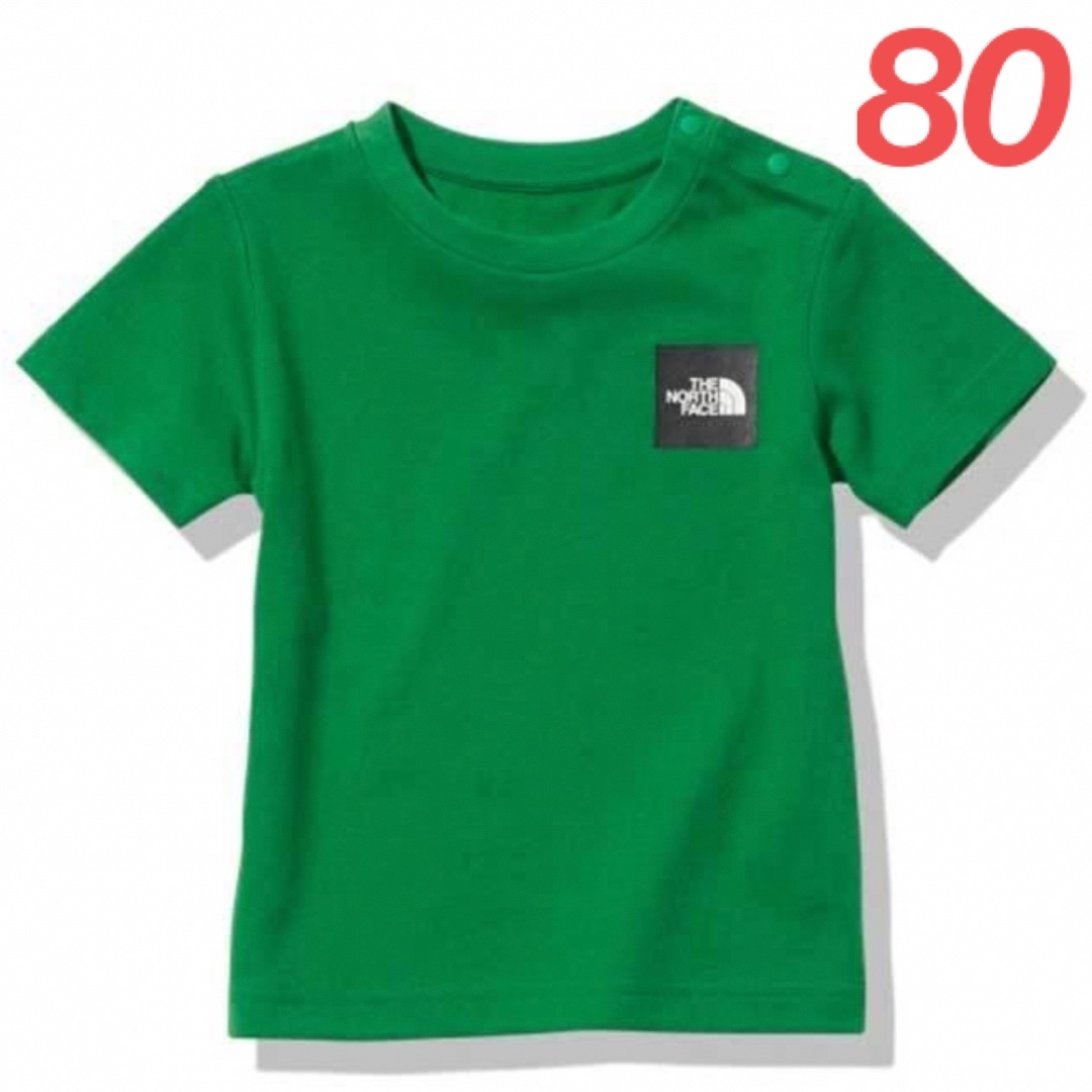 THE NORTH FACE(ザノースフェイス)の新品 ノースフェイス キッズ ベビー 80 半袖Tシャツ スモールスクエアロゴT キッズ/ベビー/マタニティのベビー服(~85cm)(Ｔシャツ)の商品写真