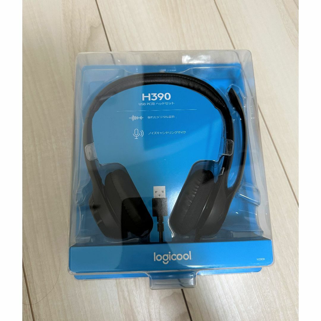 Logicool(ロジクール)のLogicool H390 ヘッドセット スマホ/家電/カメラのオーディオ機器(ヘッドフォン/イヤフォン)の商品写真