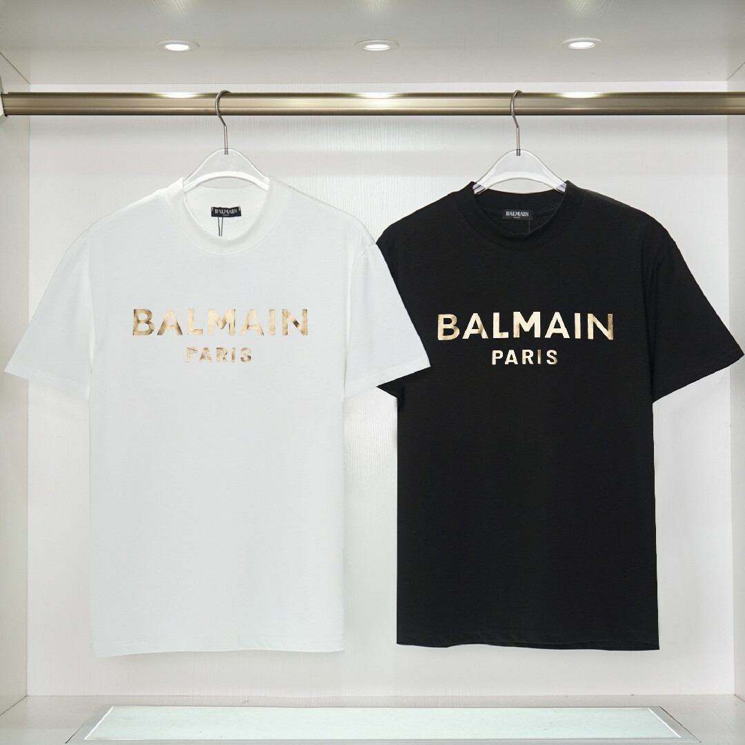 2枚12000円Tシャツ男女兼用☆BALMAIN2302# バルマン☆半袖超美品の通販 by トッシュ's shop｜ラクマ