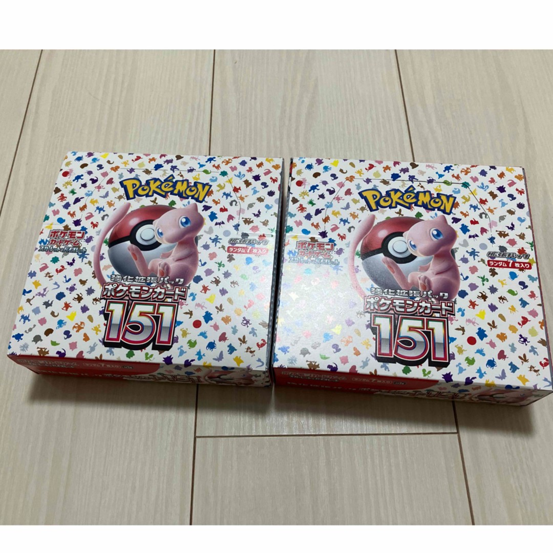 ポケモンカード 151シュリンクなし ペリペリ付き 未開封2box ポケモンカード 151シュリンクなし ペリペリ付き 未開封2box