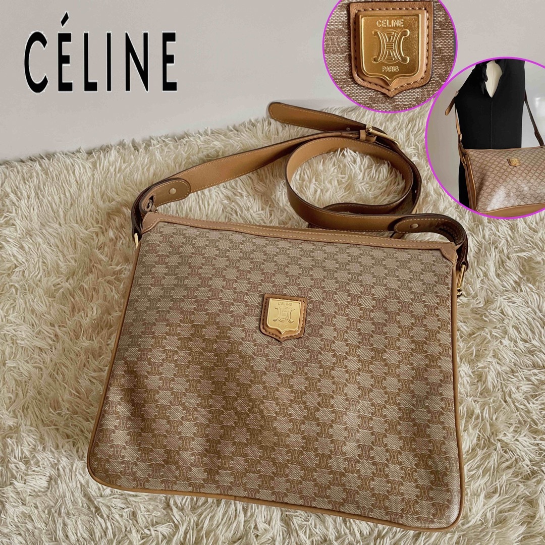 【激レア】CELINE  セリーヌ ショルダーバッグ マカダム柄 希少