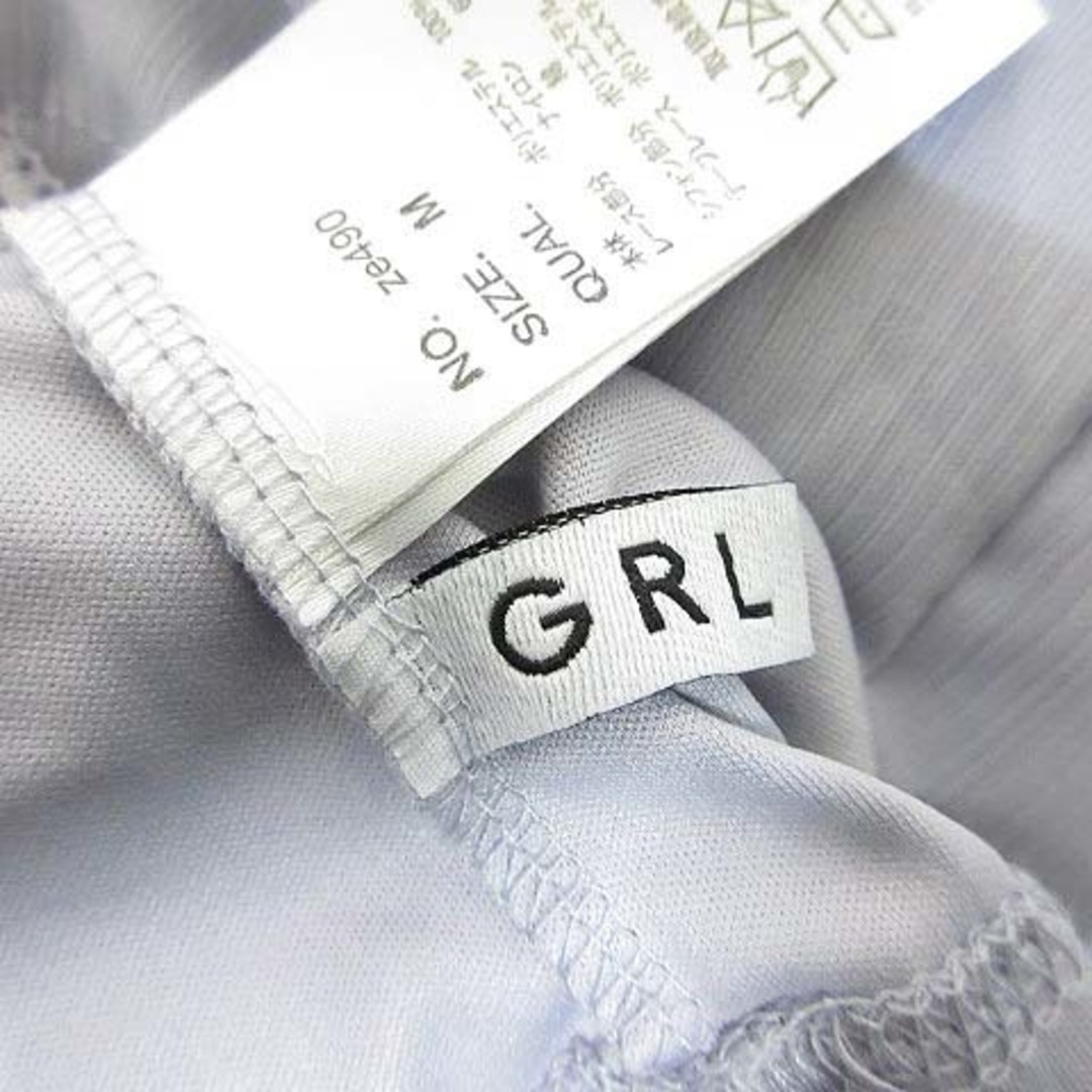 GRL(グレイル)のグレイル GRL フレンチスリーブ レース ブラウス M 薄紫 ラベンダー レディースのトップス(シャツ/ブラウス(半袖/袖なし))の商品写真