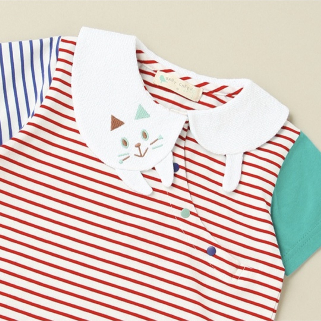 新品 ベイビーチアー babycheer キッズ ネコ 半袖Tシャツ 100