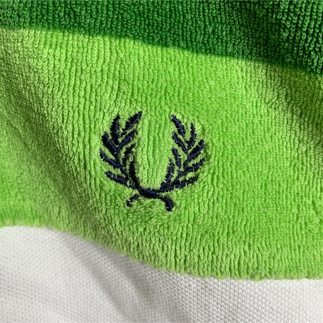 FRED PERRY(フレッドペリー)の【激レア】古着 90's メンズ ポロシャツ 白 ハーフボタン 超希少 ★1点物 メンズのトップス(ポロシャツ)の商品写真