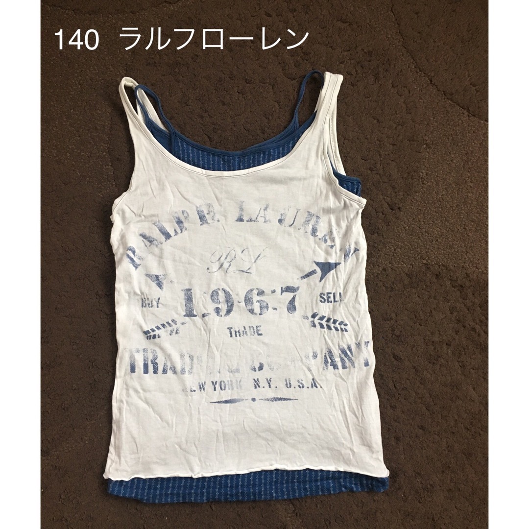 Ralph Lauren(ラルフローレン)の140 ラルフローレン  タンクトップ キッズ/ベビー/マタニティのキッズ服女の子用(90cm~)(Tシャツ/カットソー)の商品写真