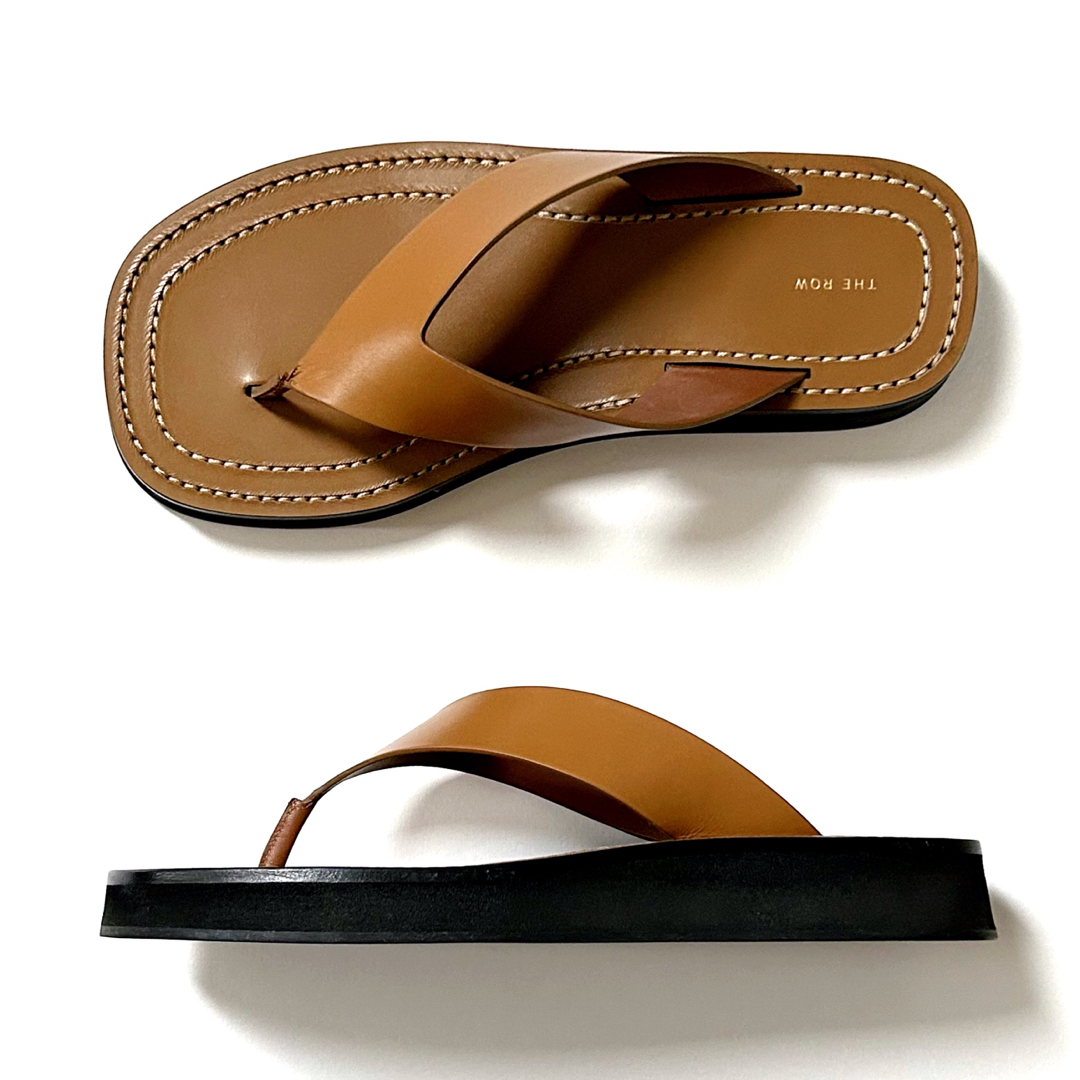 専用◆ ザロウ The Row sharp flat sandal 黒 37