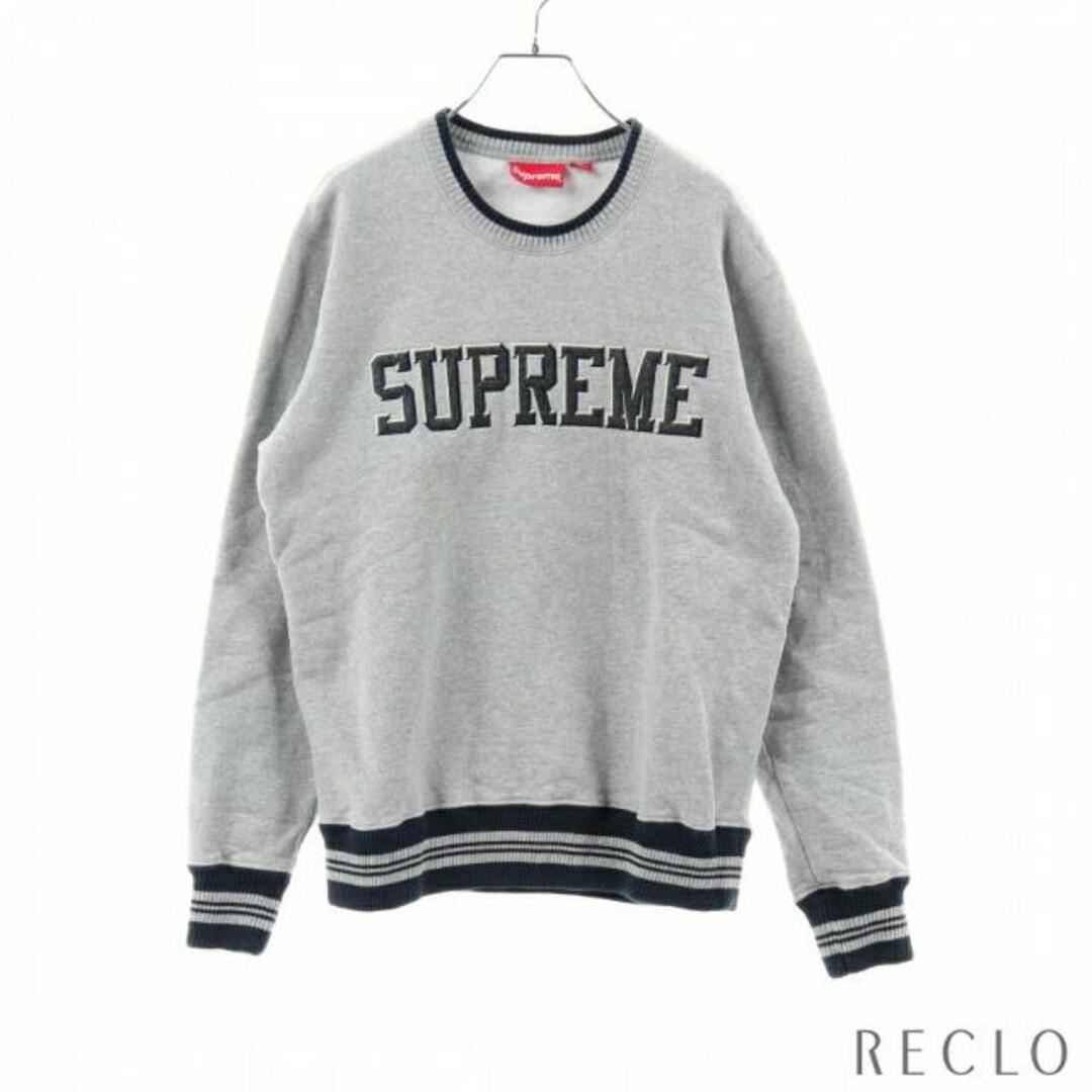 Felt Shadow Crewneck スウェットシャツ グレー ブルーグリーン ロゴ