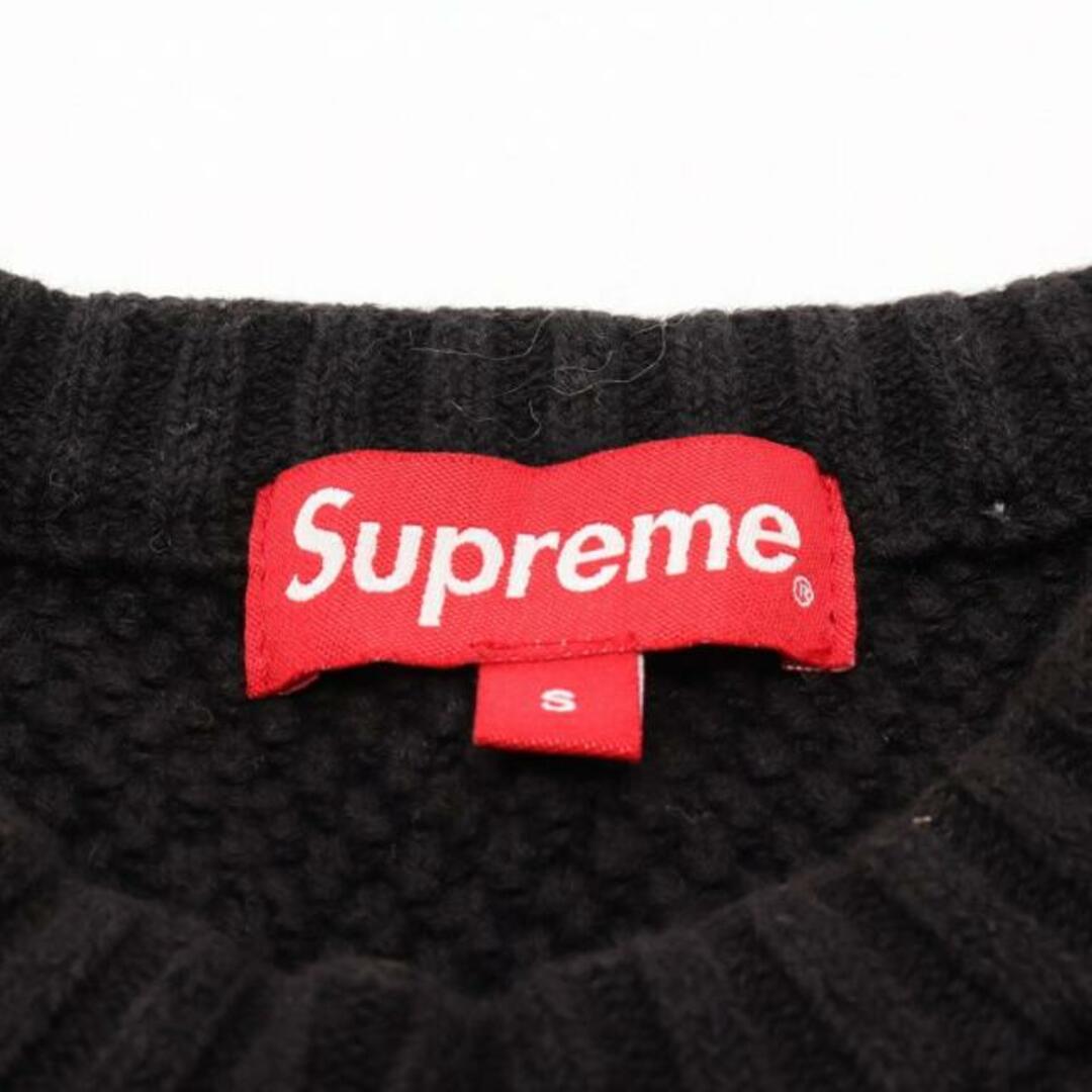 Supreme(シュプリーム)のTextured Small Box Sweater  ニット ロゴ ブラック 20AW メンズのトップス(ニット/セーター)の商品写真