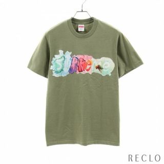 シュプリーム(Supreme)のWATERCOLOR Tシャツ クルーネック ロゴ ライトグリーン マルチカラー(Tシャツ/カットソー(半袖/袖なし))