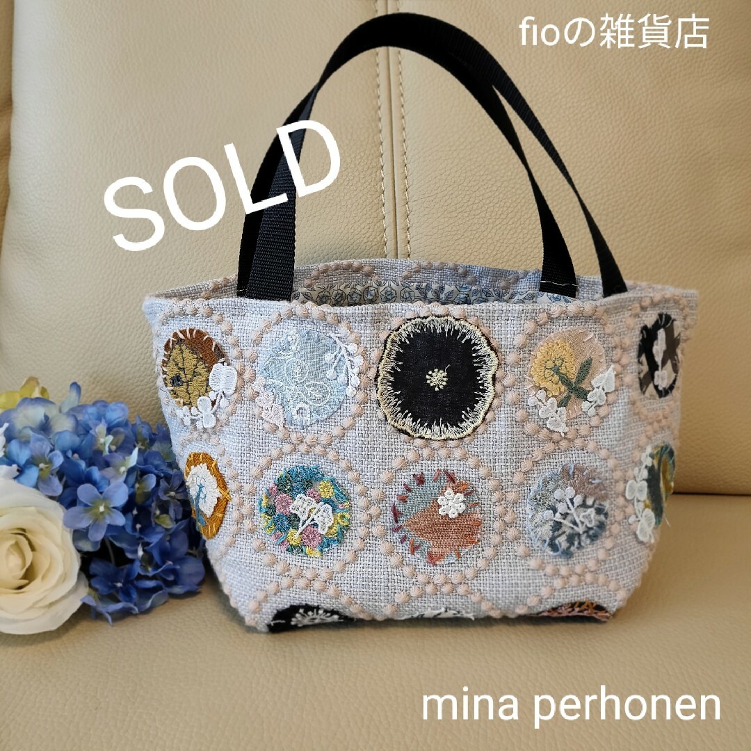 handmade  mina perhonen  ミニトートバッグ