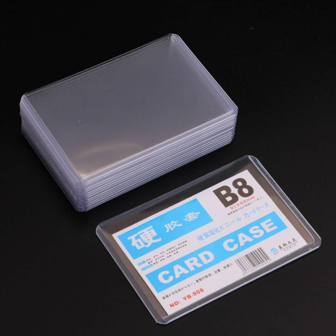 カードケース　shop　by　ハード　次回発送8/14以降｜ラクマ　100枚　トップローダー透明の通販　スリーブ　クリア　硬質ケース　sora's