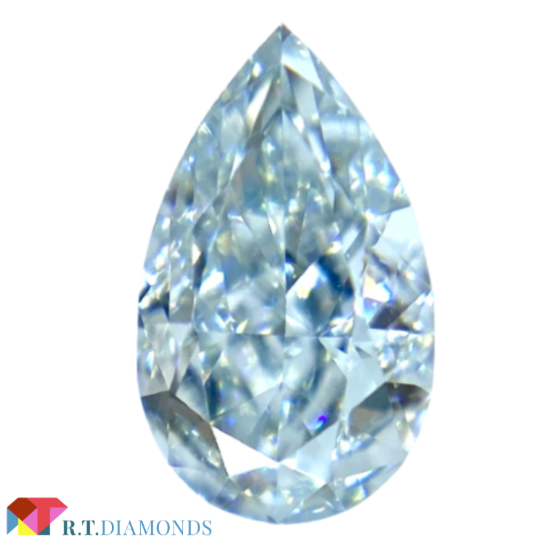 FANCY LIGHT GREENISH BLUE 0.558ct PS レディースのアクセサリー(その他)の商品写真